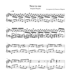 Ноты Imagine Dragons - Next to me - предпросмотр