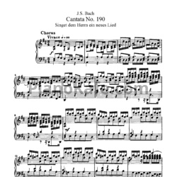 Ноты И. Бах - Кантата №190 "Signet dem herrn ein neues lied" (BWV 190) - предпросмотр