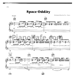 Ноты David Bowie - Space oddity (Piano solo) - предпросмотр