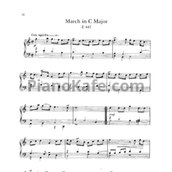 Ноты Генри Пёрселл - Марш до мажор (Z 647) - предпросмотр