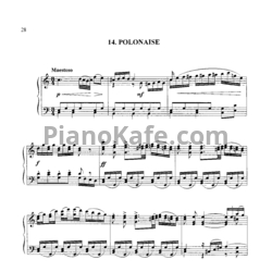 Ноты Михаил Огинский - Полонез №14 до мажор - предпросмотр