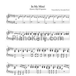 Ноты Dynoro & Gigi D'Agostino - In my mind