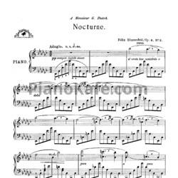 Ноты Феликс Блуменфельд - Ноктюрн (Op. 6, №2) - предпросмотр