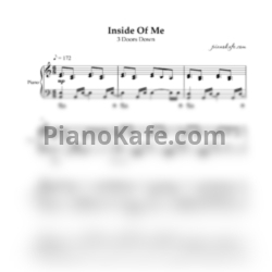 Ноты 3 doors down - Inside of me (Piano cover) - предпросмотр
