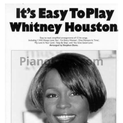 Ноты It's easy to play Whitney Houston (Книга нот) - предпросмотр