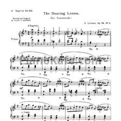 Ноты Генрих Лихнер - The dancing lesson (Op. 78 №2) - предпросмотр