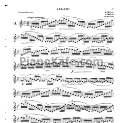 Ноты Ф. Мазас - Легато