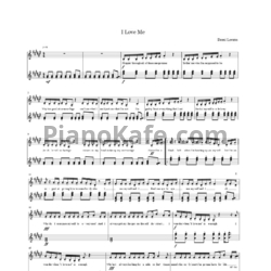 Ноты Demi Lovato - I Love me - предпросмотр