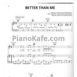 Ноты Hinder - Better than me