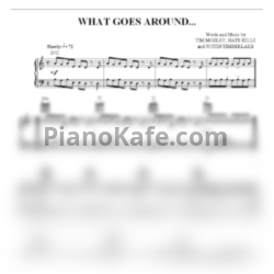 Ноты Justin Timberlake - What goes around - предпросмотр