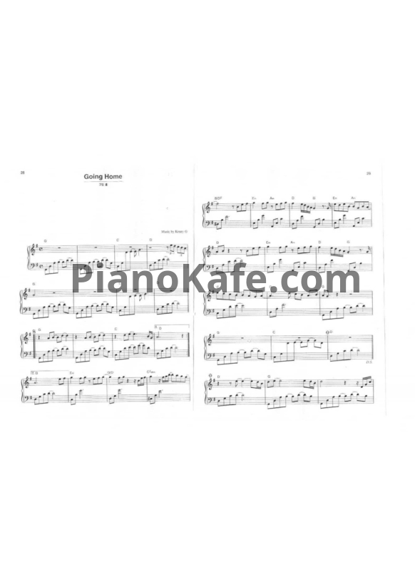 Ноты Kenny G - Going home - PianoKafe.com