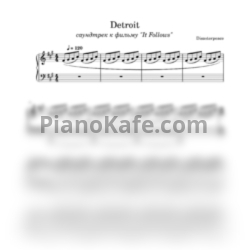 Ноты Disasterpeace - Detroit (It follows) - предпросмотр