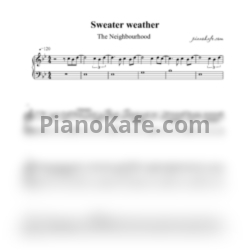Ноты The Neighbourhood - Sweater weather (Easy piano) - предпросмотр