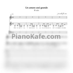 Ноты Il volo - Un amore cosi grande (Хоровая партитура)