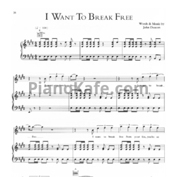 Ноты Queen - I want to break free (Версия 2) - предпросмотр