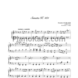 Ноты Д. Скарлатти - Соната K481 - предпросмотр