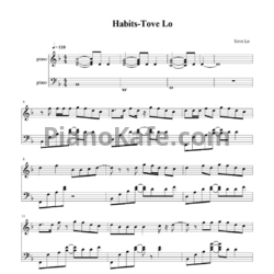 Ноты Tove Lo - Habits (Stay high) - предпросмотр