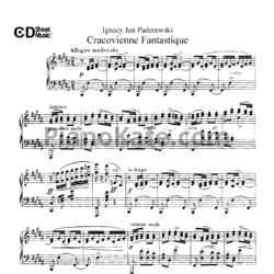 Ноты И. Падеревский - Краковская фантазия (Op. 14, №6) - предпросмотр