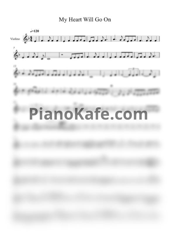 Ноты Artem Reutov - My heart will go on - PianoKafe.com