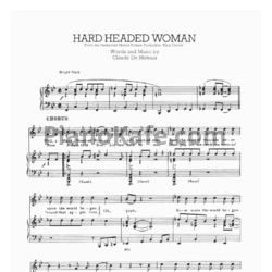 Ноты Elvis Presley - Hard headed woman - предпросмотр