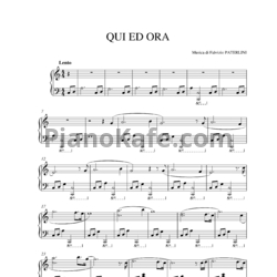 Ноты Fabrizio Paterlini - Qui ed ora - предпросмотр