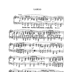 Ноты Фредерик Шопен - Largo - предпросмотр