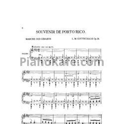 Ноты Луи Моро Готшалк - Souvenir de Porto Rico (Op. 31) - предпросмотр