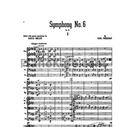 Ноты Сергей Прокофьев - Симфония №6 ми-бемоль минор (Op. 111, партитура) - предпросмотр