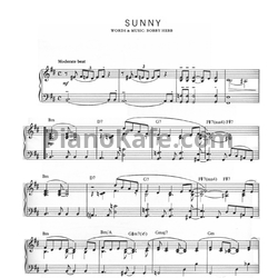 Ноты Bobby Hebb - Sunny - предпросмотр