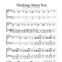 Ноты Ariana Grande - Thinking bout you - предпросмотр