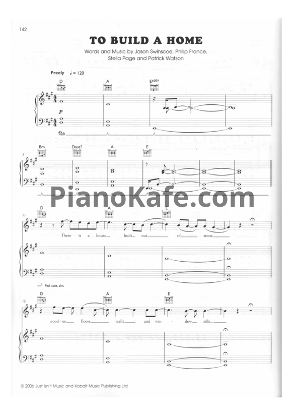 Ноты The Cinematic Orchestra - To build a home - PianoKafe.com