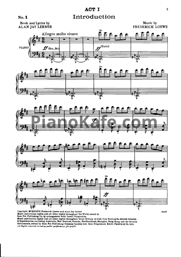 Ноты Frederick Loewe - Brigadoon (Книга нот) - PianoKafe.com