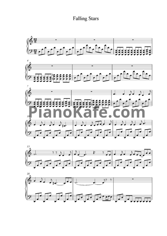 Ноты Serj Tankian - Falling stars - PianoKafe.com
