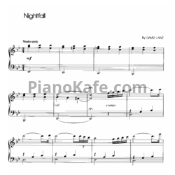 Ноты David Lanz - Nightfall - предпросмотр