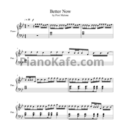Ноты Post Malone - Better now - предпросмотр