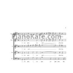 Ноты Генри Пёрселл - Антем "I was glad when they said unto me" (Z 19) - предпросмотр