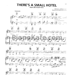 Ноты Richard Rodgers - There's a small hotel - предпросмотр