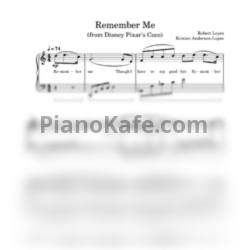 Ноты Kristen Anderson-Lopez & Robert Lopez - Remember me - предпросмотр