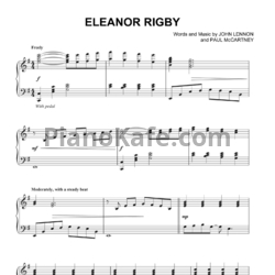 Ноты The Beatles - Eleanor Rigby - предпросмотр