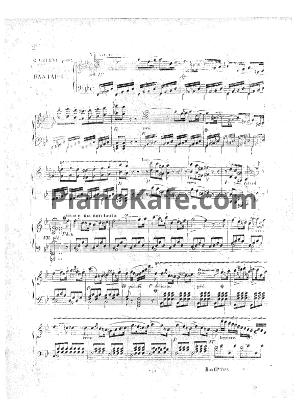 Ноты Карл Черни - Элегантная фантазия No.3 на любимые темы "La Muette de Portici" (Op. 197) - PianoKafe.com