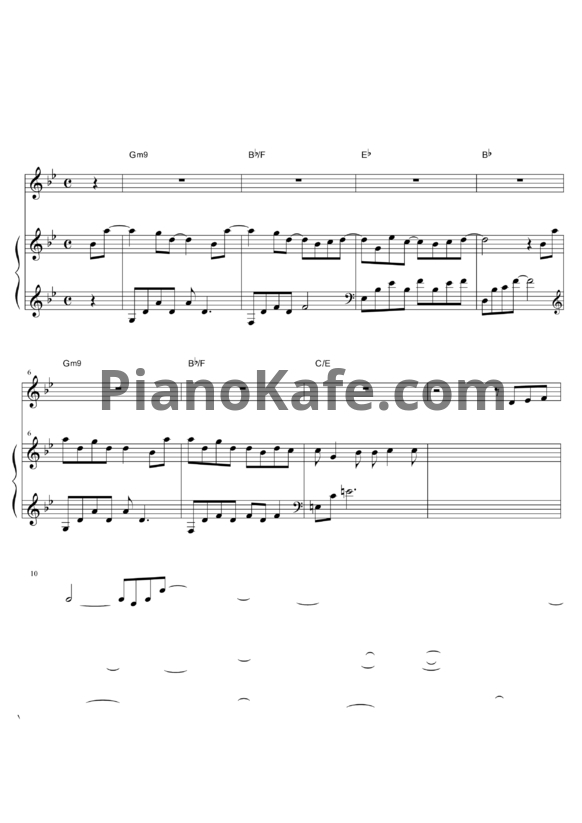 Ноты Yiruma - Nul Geu Ri Dah - PianoKafe.com