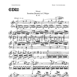 Ноты В. Моцарт - Сонатина до мажор (K. 545) - предпросмотр