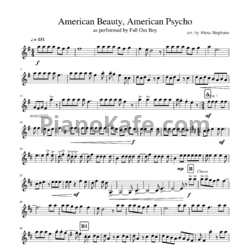 Ноты Fall Out Boy - American beauty, American psycho - предпросмотр