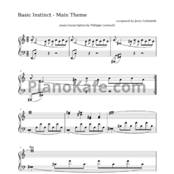 Ноты Jerry Goldsmith - Basic instinct (Main theme) - предпросмотр