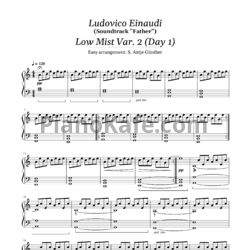 Ноты Ludovico Einaudi - Low Mist Var. 2 Day 1 - предпросмотр