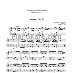 Ноты Д. Скарлатти - Соната K26 - предпросмотр