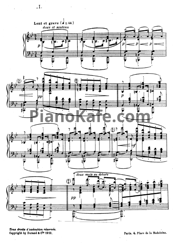 Ноты Claude Debussy - La Serenade interrompue (Прелюдия) - PianoKafe.com