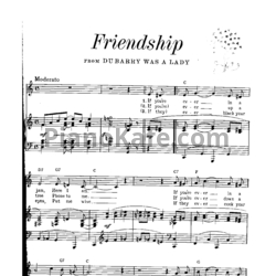 Ноты Cole Porter - Friendship - предпросмотр