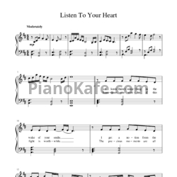 Ноты Roxette - Listen to your heart (Версия 2) - предпросмотр