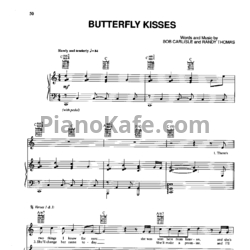 Ноты Bob Carlisle - Butterfly kisses - предпросмотр